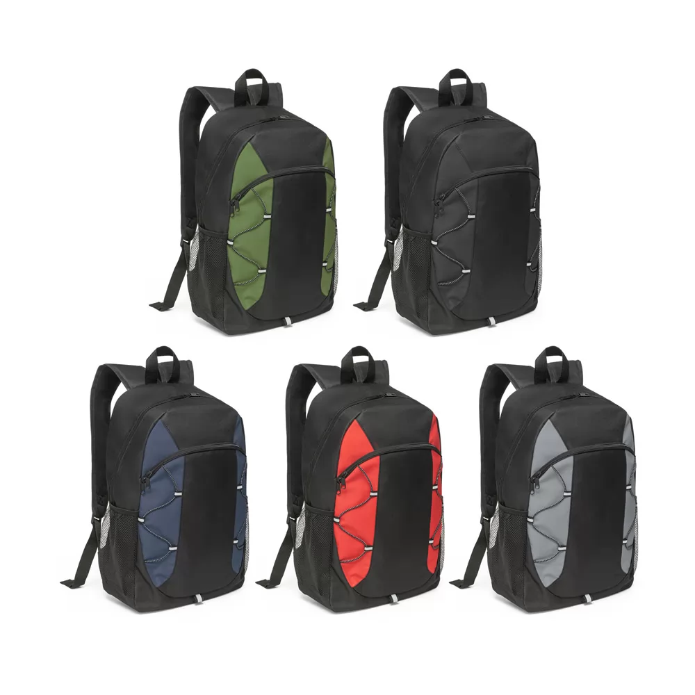 Mochila em 600D com detalhes em ripstop colorido Personalizada Mochila em 600D com detalhes em ripstop colorido Personalizada