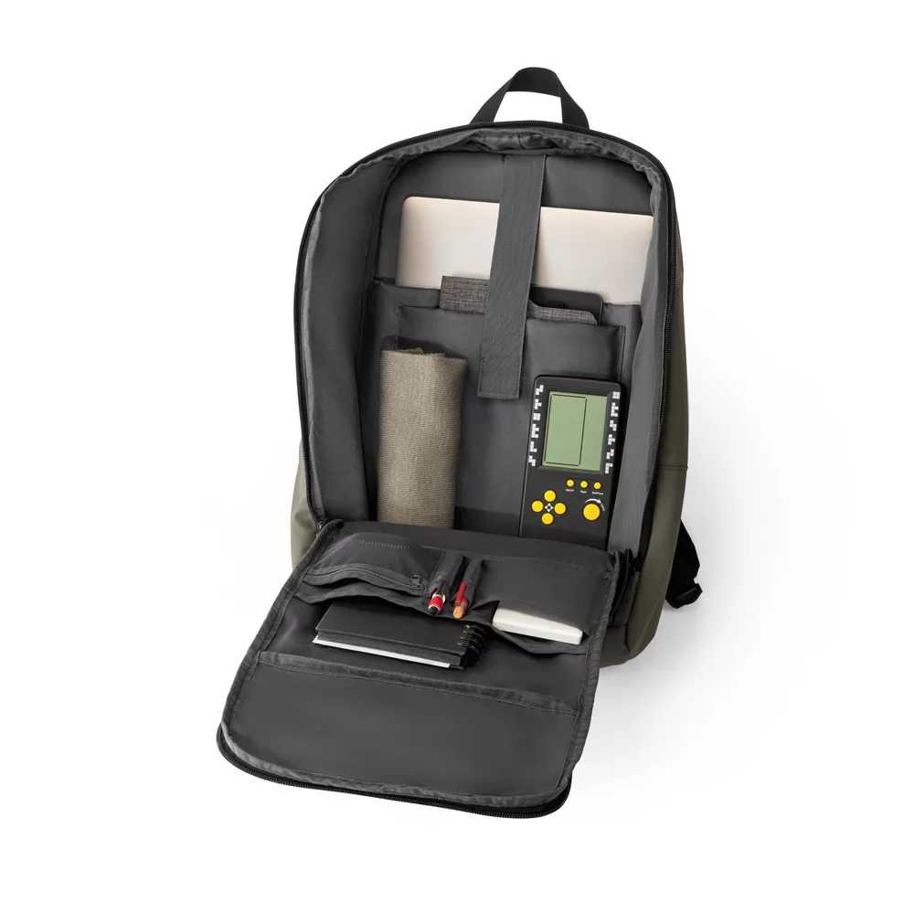 Mochila para notebook em poliéster reciclado (100% rPET) Personalizada Mochila para notebook em poliéster reciclado (100% rPET) Personalizada