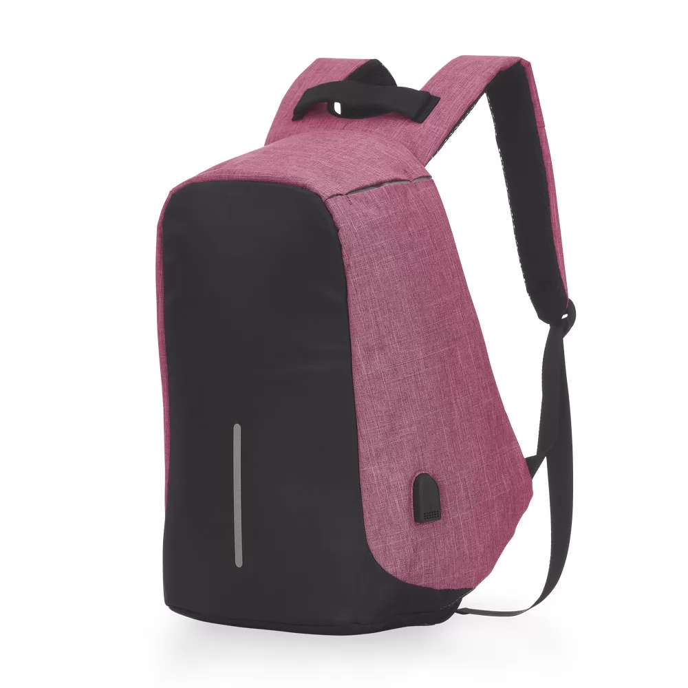 Mochila Poliéster Anti-Furto USB Personalizada Mochila Poliéster Anti-Furto USB Personalizada