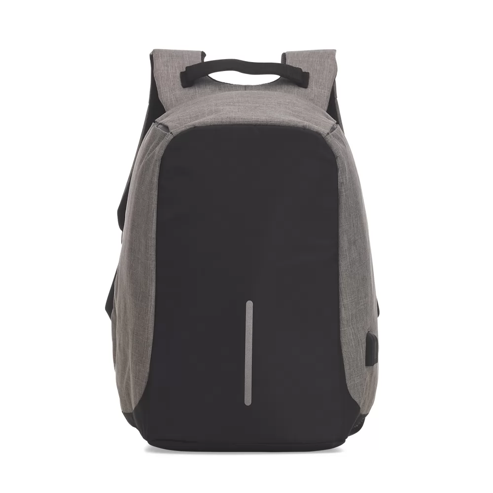 Mochila Poliéster Anti-Furto USB Personalizada Mochila Poliéster Anti-Furto USB Personalizada