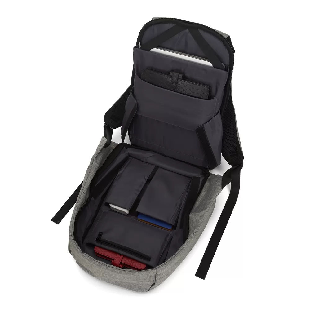 Mochila Poliéster Anti-Furto USB Personalizada Mochila Poliéster Anti-Furto USB Personalizada