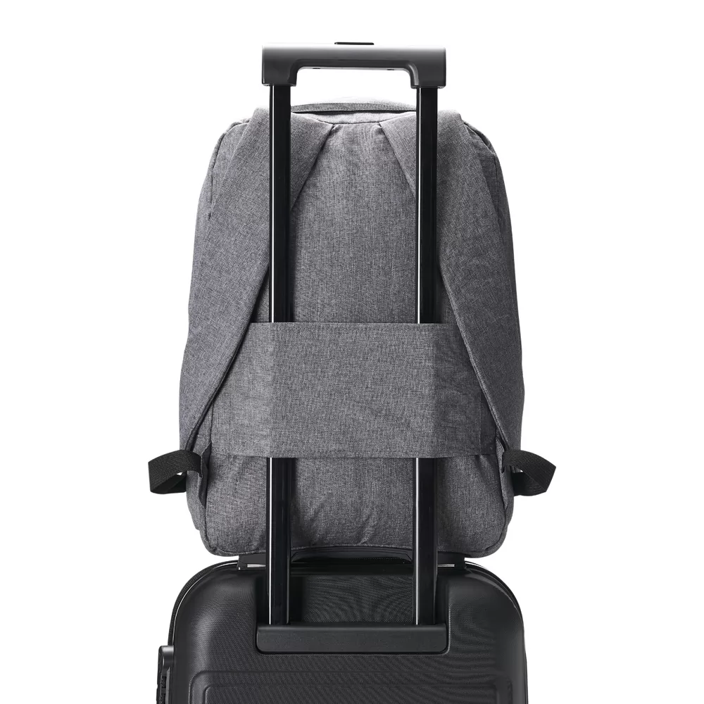 Mochila Poliéster com Bloqueador RFID Personalizada Mochila Poliéster com Bloqueador RFID Personalizada
