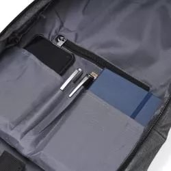 Mochila Poliéster com Bloqueador RFID Personalizada Mochila Poliéster com Bloqueador RFID Personalizada