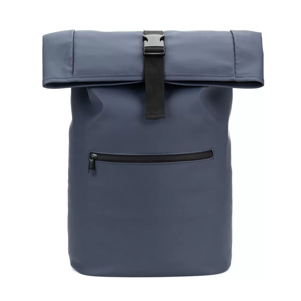 Mochila Roll Up em Poliéster Reciclado Personalizada