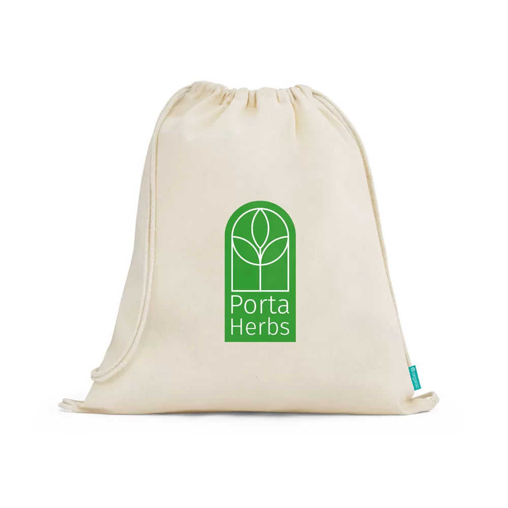 Mochila Saco 100% Algodão Orgânico Personalizada Mochila Saco 100% Algodão Orgânico Personalizada