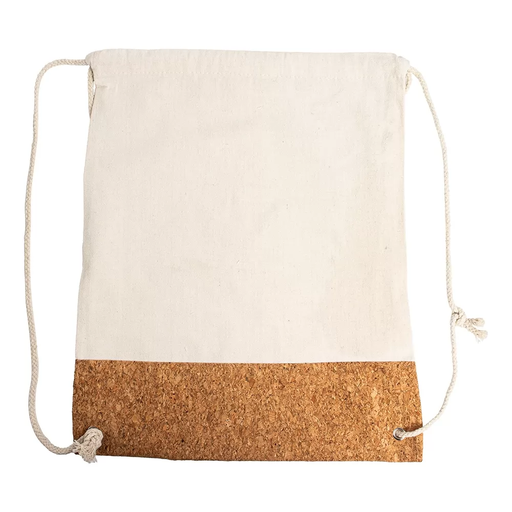Mochila Saco de Lona e Cortiça Personalizada Mochila Saco de Lona e Cortiça Personalizada