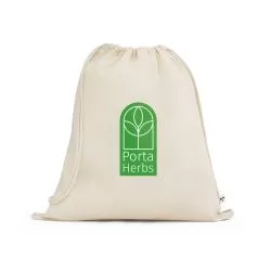 Mochila Saco em Algodão 100% Orgânico Personalizada Mochila Saco em Algodão 100% Orgânico Personalizada