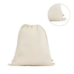 Mochila Saco em Algodão 100% Orgânico Personalizada Mochila Saco em Algodão 100% Orgânico Personalizada