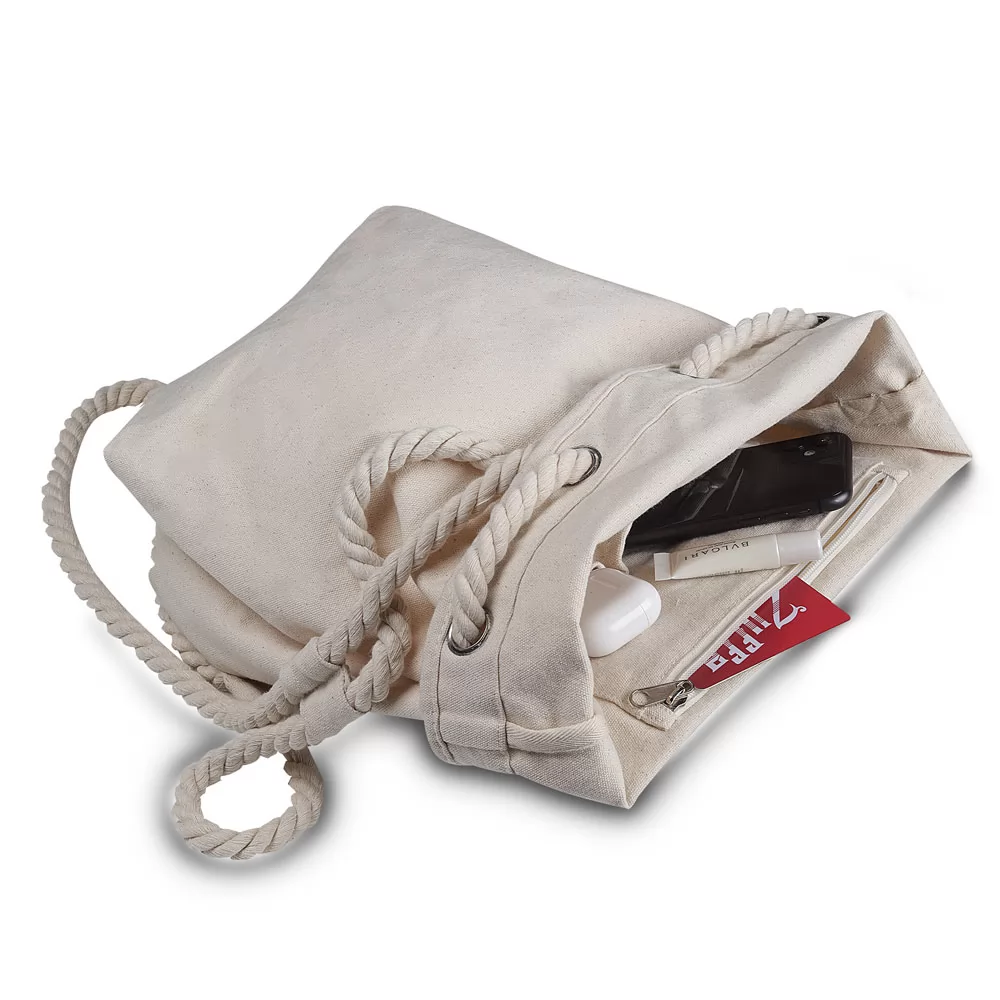 Mochila Saco em Algodão Cru Personalizada Mochila Saco em Algodão Cru Personalizada