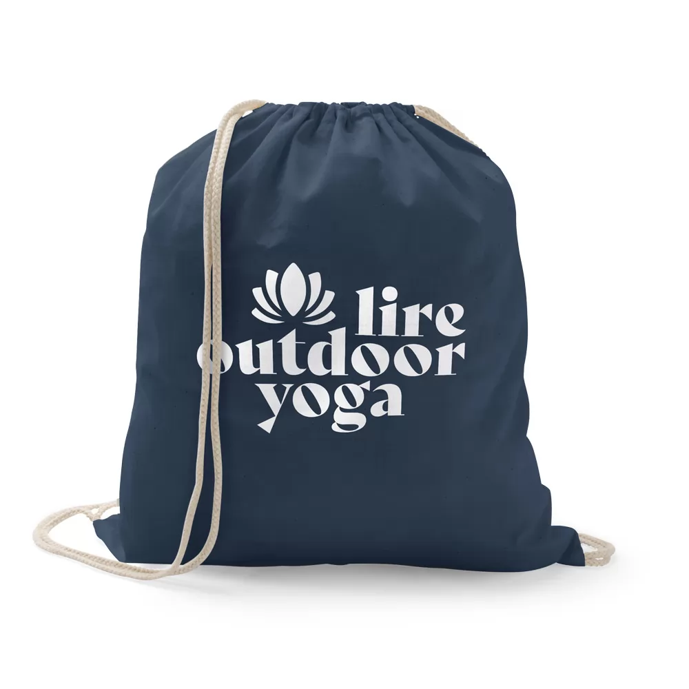 Mochila Saco em Algodão Reciclado Personalizada Mochila Saco em Algodão Reciclado Personalizada