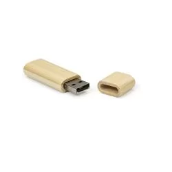 PEN DRIVE BAMBU REDONDO 32GB COM TAMPA Personalizado