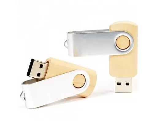 Pen Drive Giratório Ecológico 8 GB Personalizado
