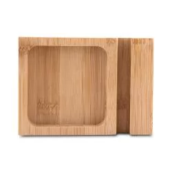 Porta Canetas e Celular de Feltro e Bambu Personalizada Porta Canetas e Celular de Feltro e Bambu Personalizada