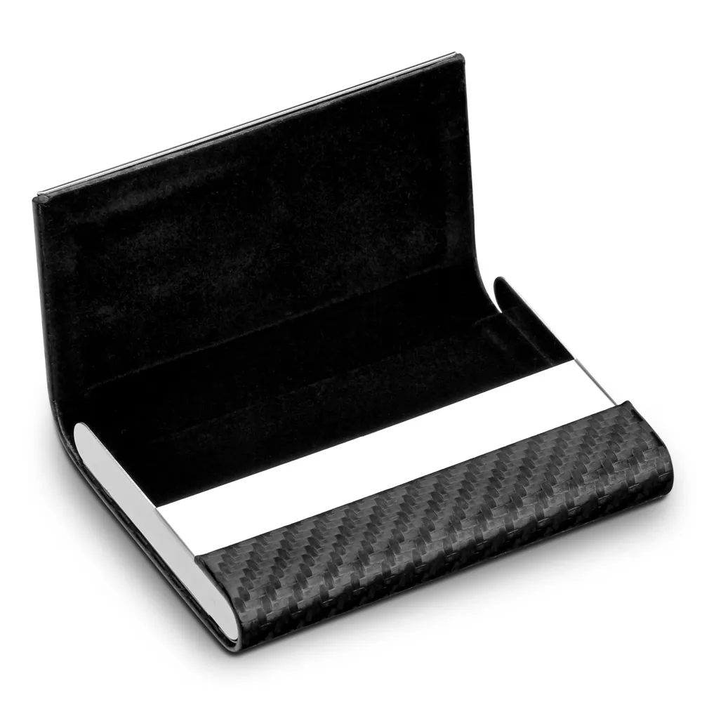 Porta cartões de Metal com Couro Personalizada Porta cartões de Metal com Couro Personalizada