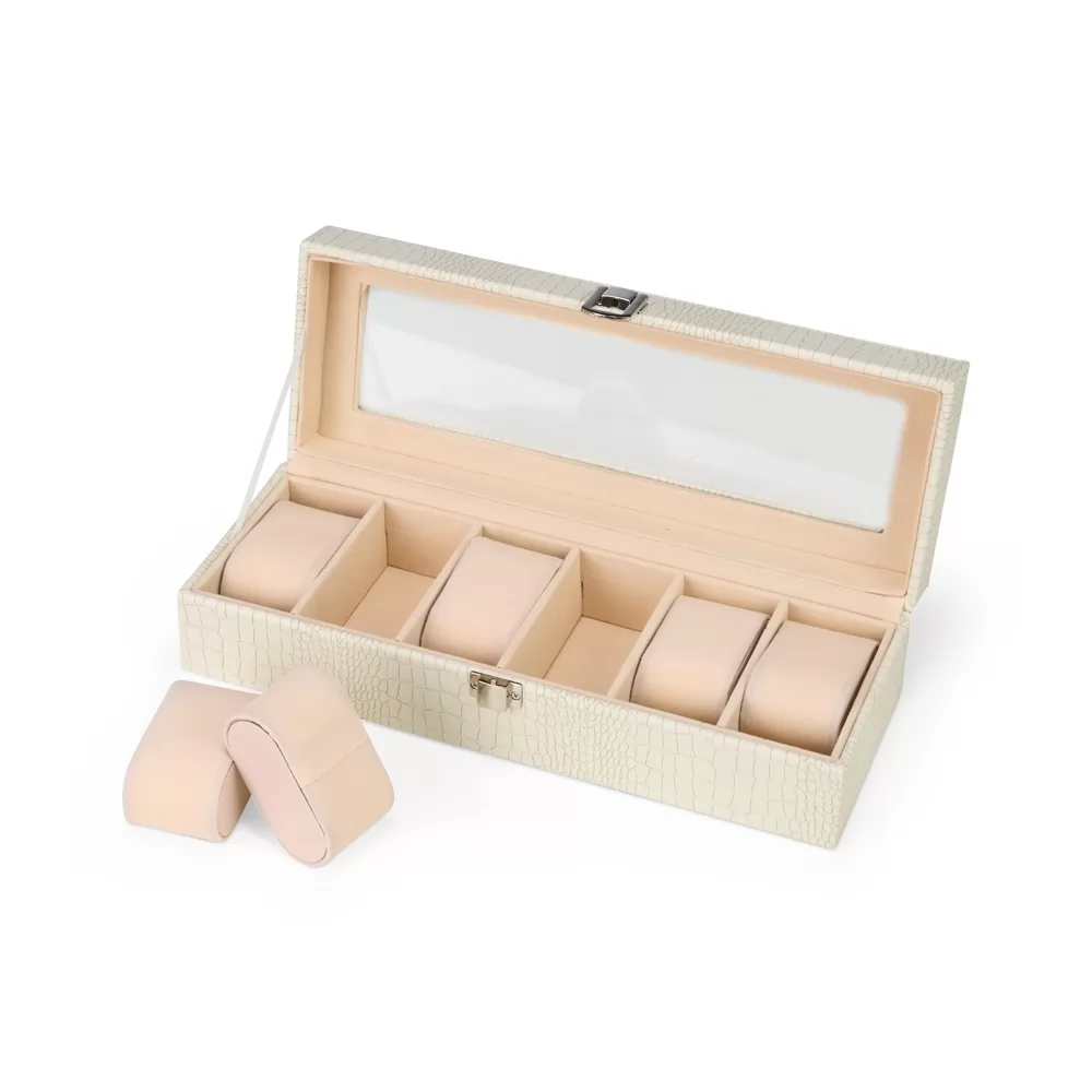 Porta-Relógios com 6 Divisórias Personalizados