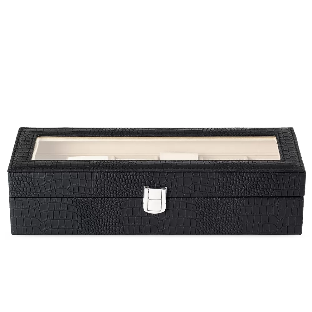 Porta-Relógios com 6 Divisórias Personalizados