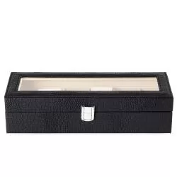 Porta-Relógios com 6 Divisórias Personalizados