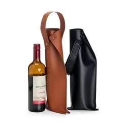 PORTA VINHO EM PU Personalizada PORTA VINHO EM PU Personalizada
