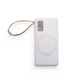 Power Bank 10.000mAh com Carregamento via Indução ou via Cabo Personalizado Power Bank 10.000mAh com Carregamento via Indução ou via Cabo Personalizado