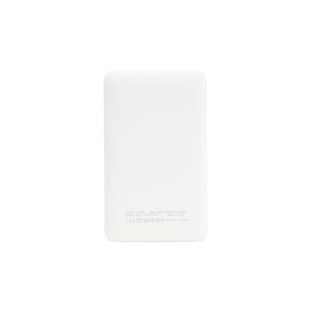 Power Bank 5.000mAh com Indicador LED Personalizado Power Bank 5.000mAh com Indicador LED Personalizado