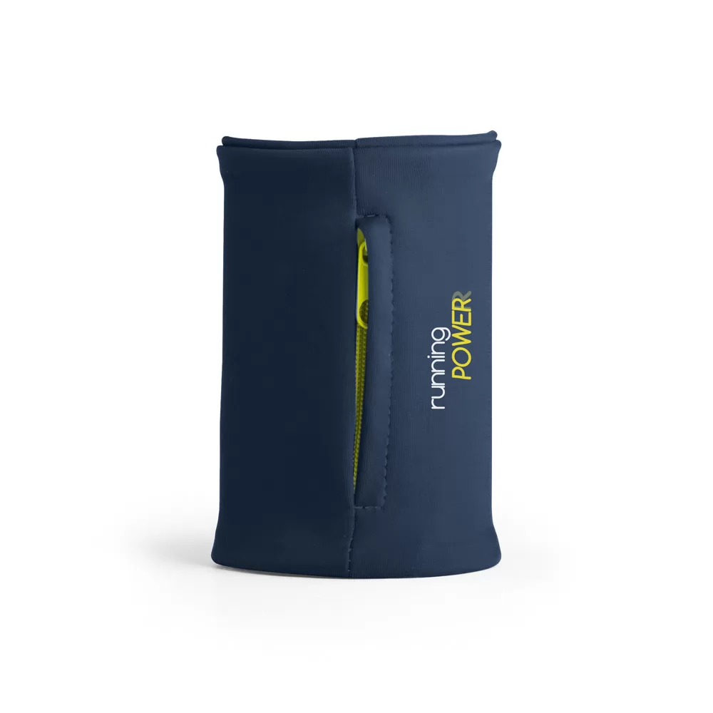 Punho elástico em poliéster com bolso com zíper Personalizado