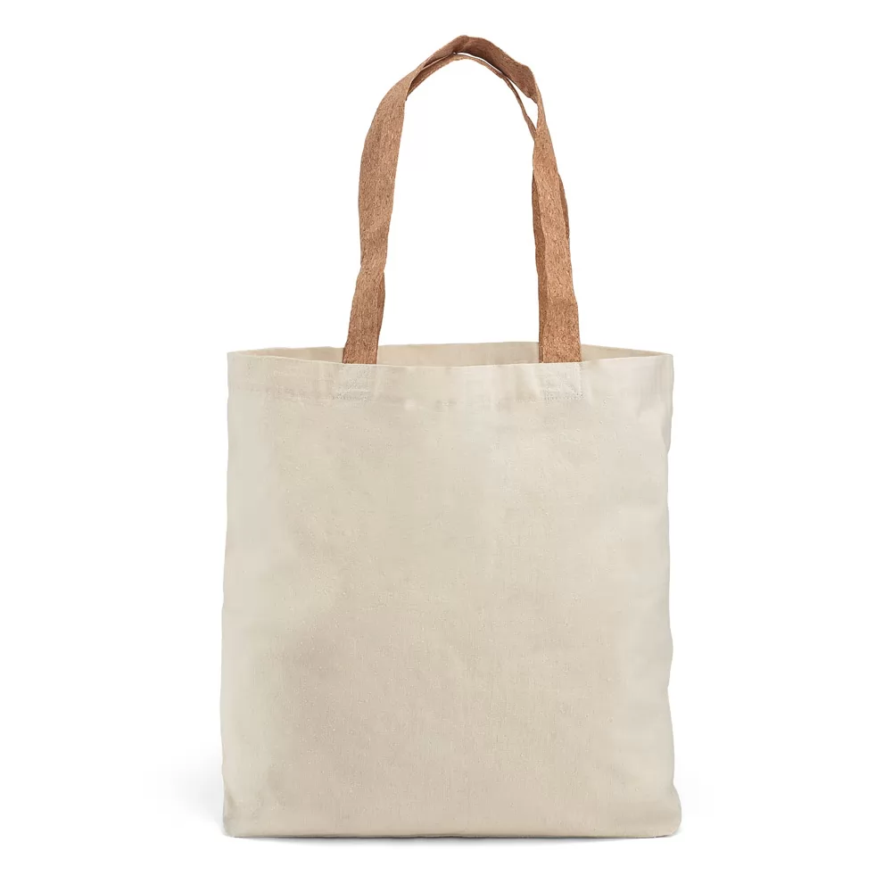 Sacola. 100% algodão Alça Cortiça Personalizado Sacola. 100% algodão Alça Cortiça Personalizado