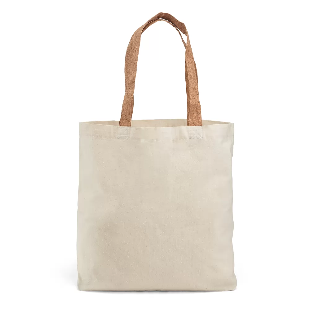 Sacola. 100% algodão Alça Cortiça Personalizado Sacola. 100% algodão Alça Cortiça Personalizado