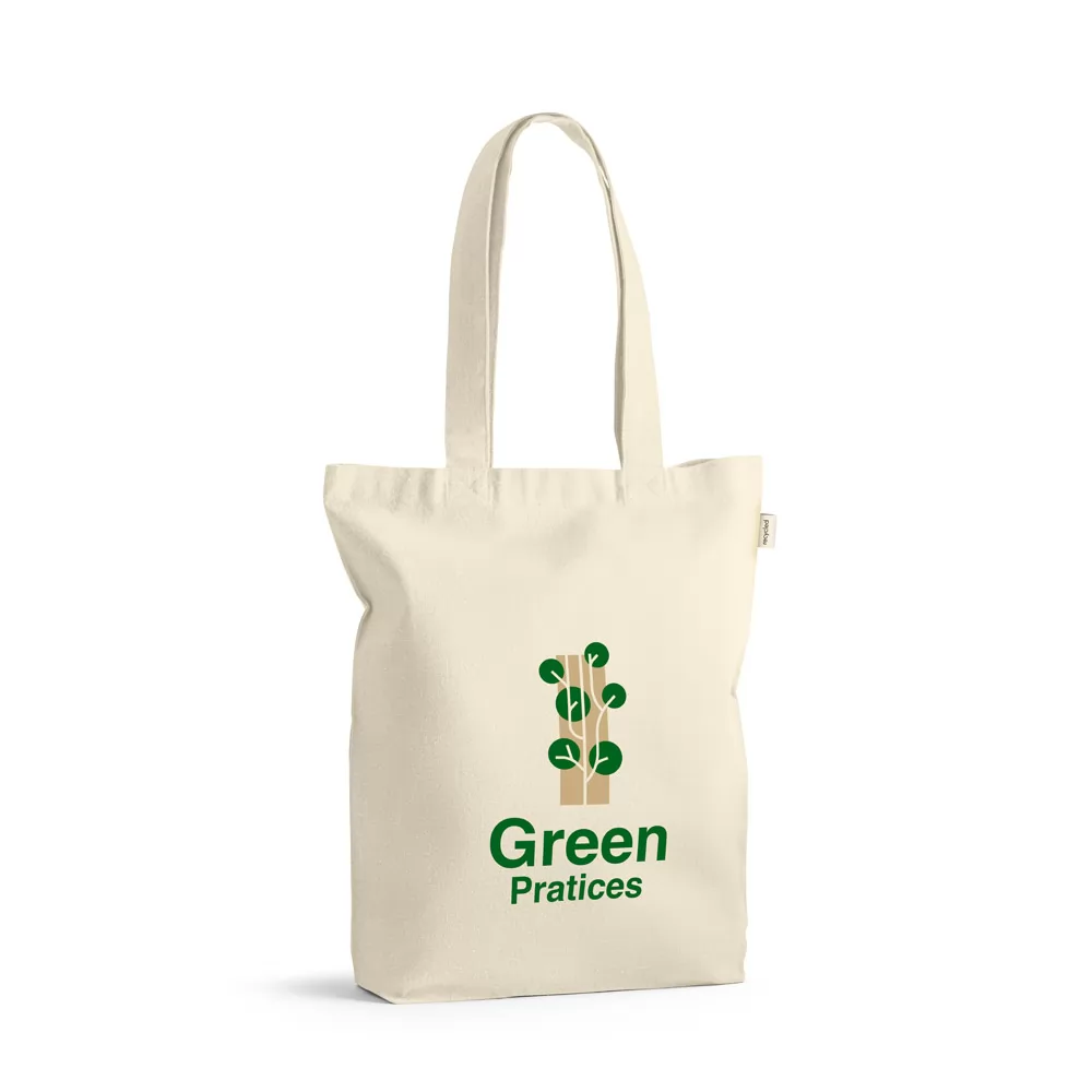 Sacola 100% algodão reciclado (220 g/m²) Personalizada Sacola 100% algodão reciclado (220 g/m²) Personalizada