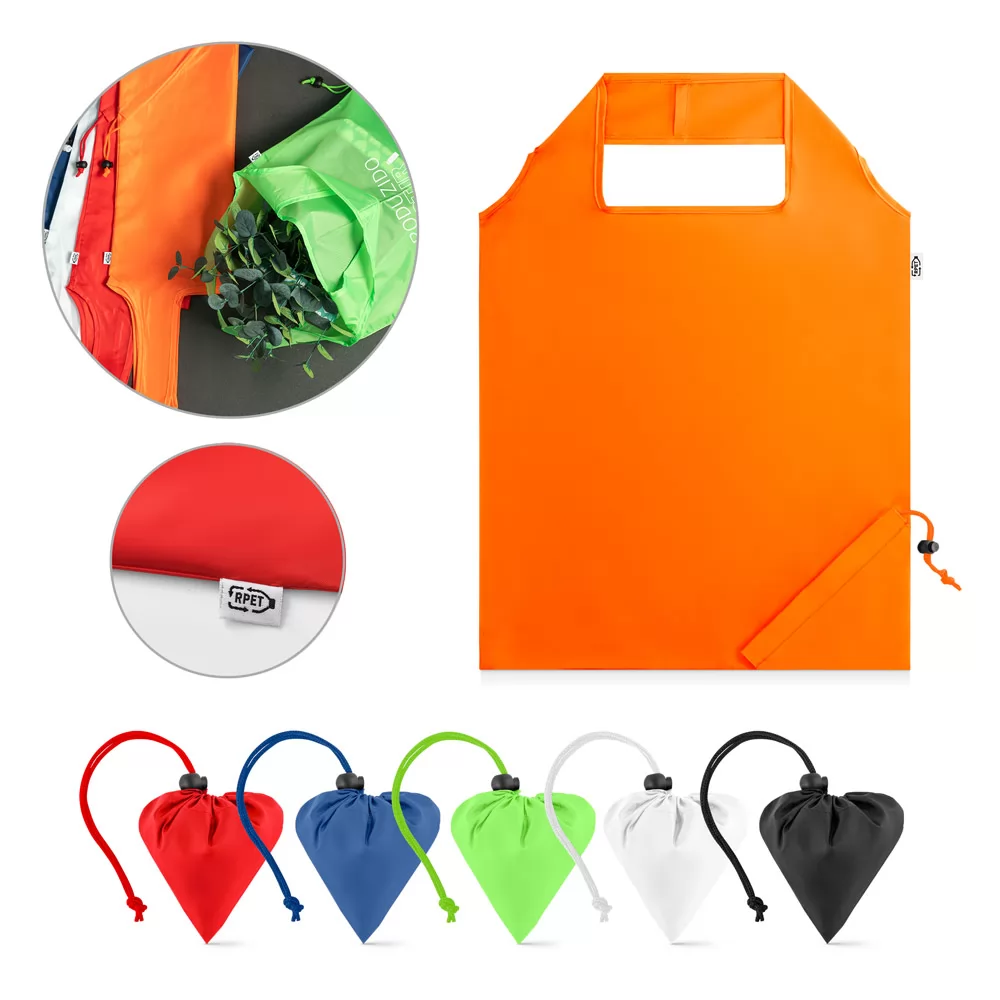 Sacola dobrável em rPET Personalizada Sacola dobrável em rPET Personalizada