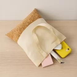 Sacola Ecológica Algodão Fundo Cortiça Personalizada Sacola Ecológica Algodão Fundo Cortiça Personalizada