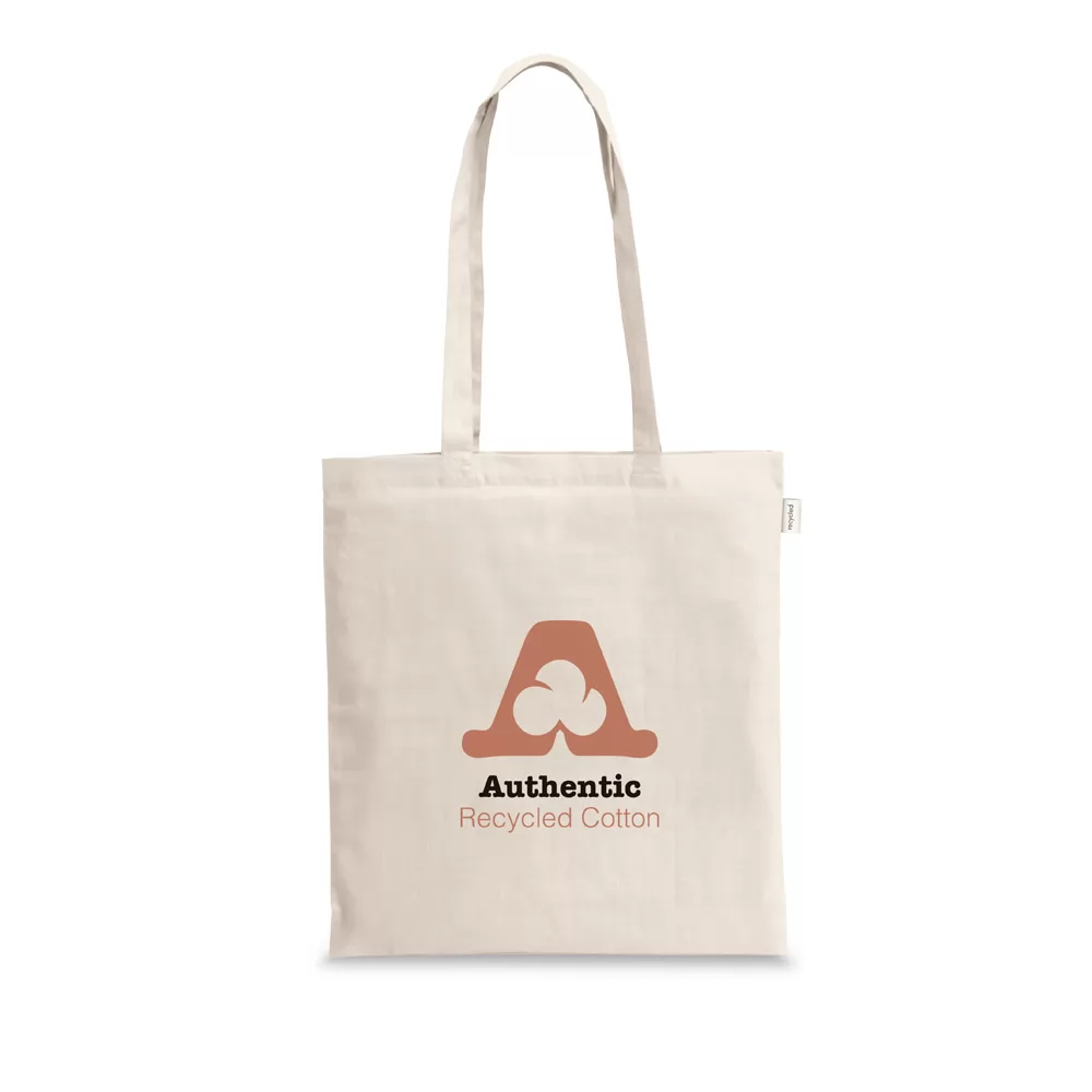 Sacola em 100% algodão reciclado (180 g/m²) Personalizada Sacola em 100% algodão reciclado (180 g/m²) Personalizada