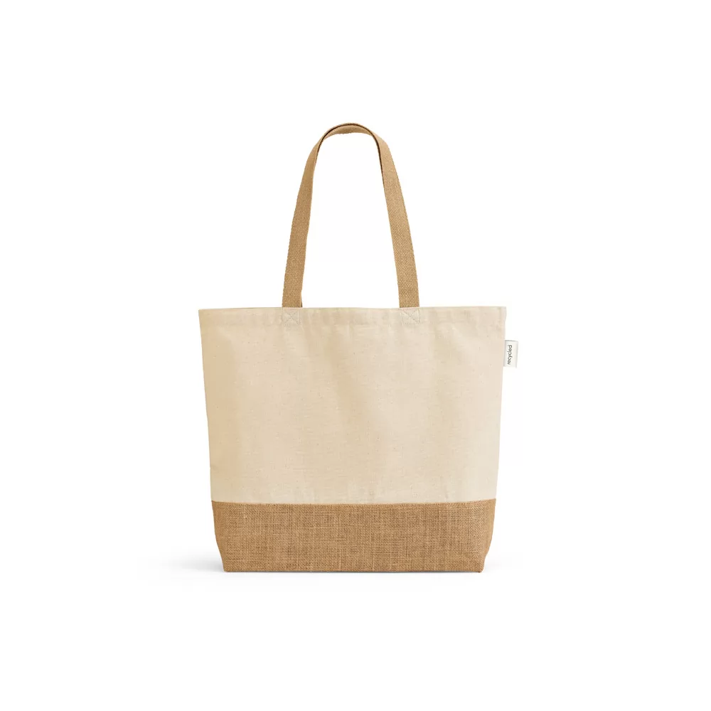 Sacola em 70% algodão reciclado e 30% poliéster reciclado Personalizada