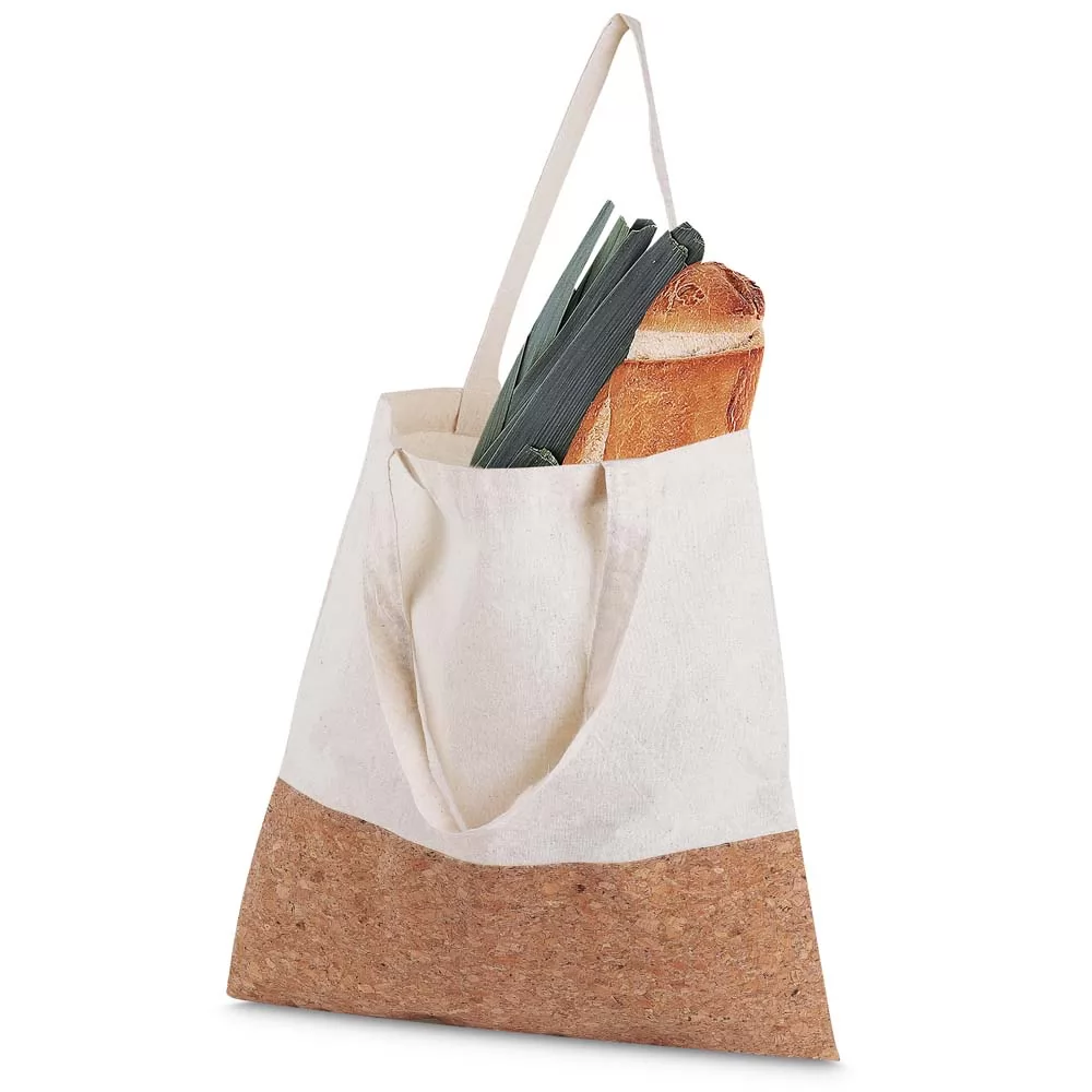 Sacola em Algodão 140g/m² e Cortiça (39x35cm) Personalizada