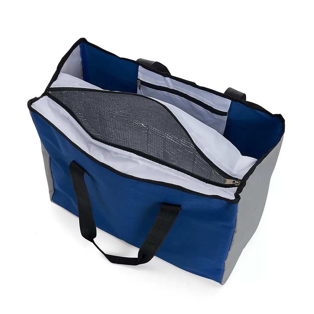Sacola Poliéster 25L com Bolso Térmico Personalizada Sacola Poliéster 25L com Bolso Térmico Personalizada