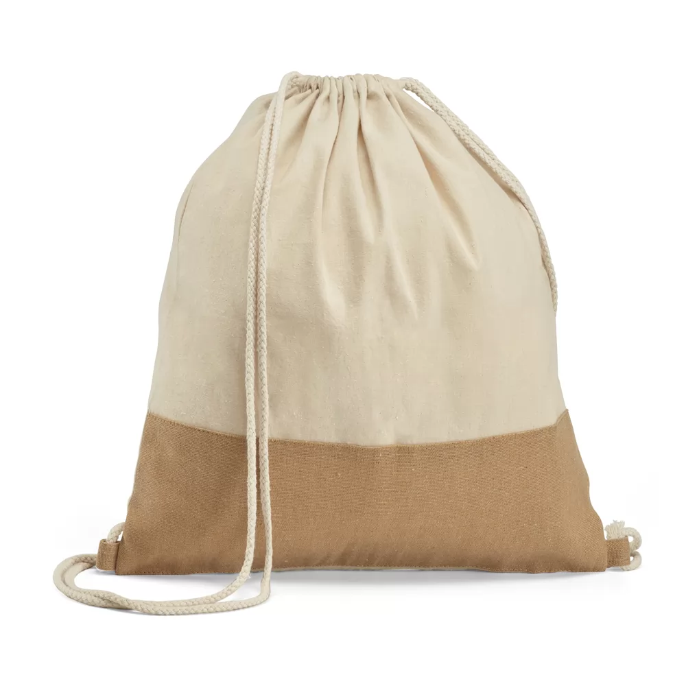 Sacola tipo mochila 100% algodão Personalizada Sacola tipo mochila 100% algodão Personalizada