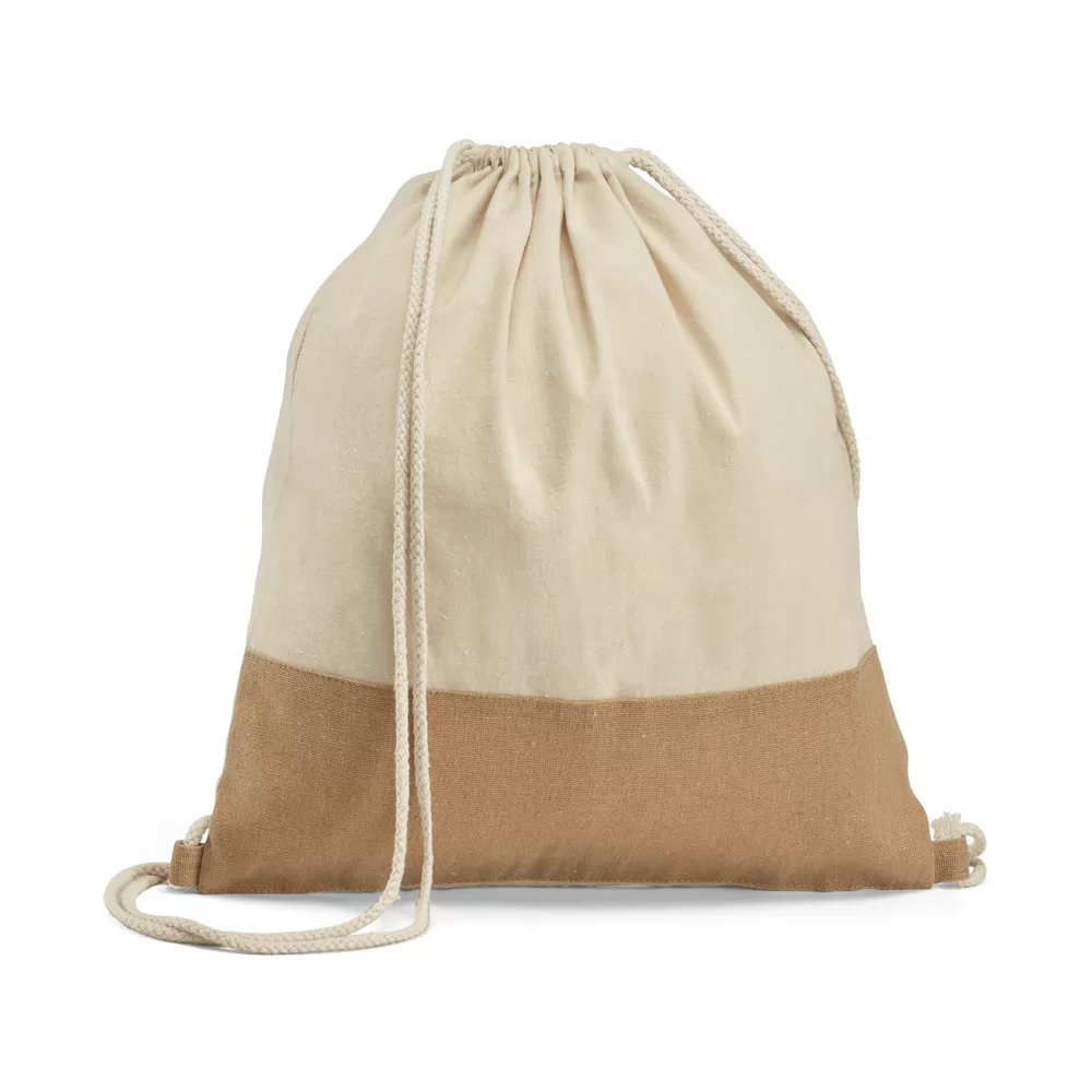 Sacola tipo mochila 100% algodão Personalizada Sacola tipo mochila 100% algodão Personalizada