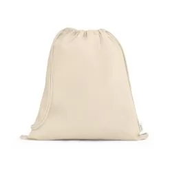 Sacola tipo mochila em 100% algodão reciclado (180 g/m²) Personalizada Sacola tipo mochila em 100% algodão reciclado (180 g/m²) Personalizada