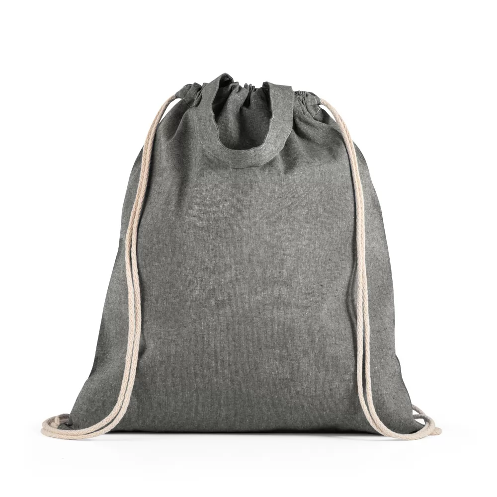 Sacola tipo mochila em algodão reciclado Personalizada Sacola tipo mochila em algodão reciclado Personalizada
