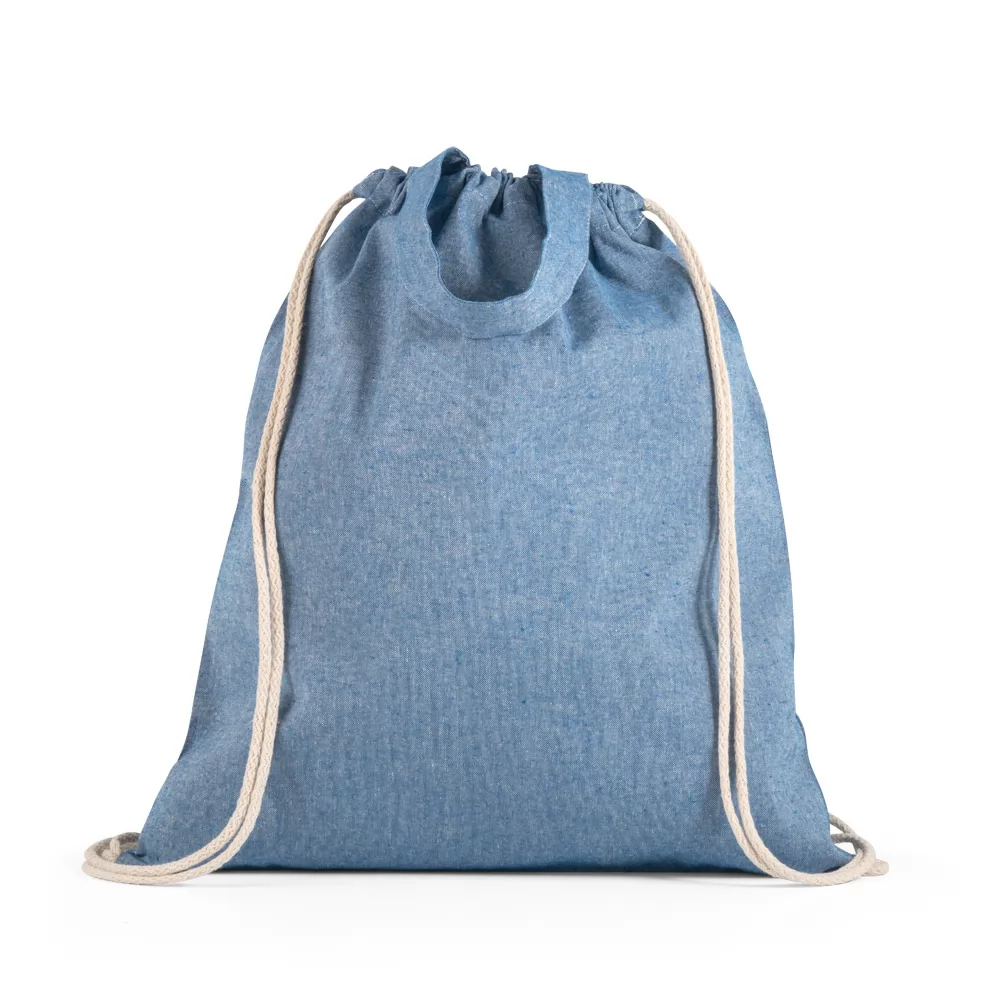 Sacola tipo mochila em algodão reciclado Personalizada Sacola tipo mochila em algodão reciclado Personalizada