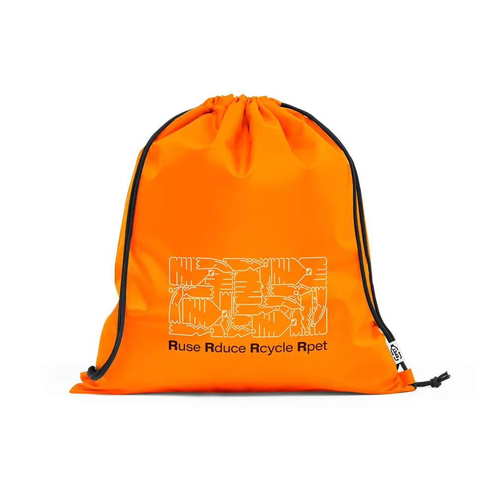 Sacola tipo mochila em rPET Personalizada Sacola tipo mochila em rPET Personalizada