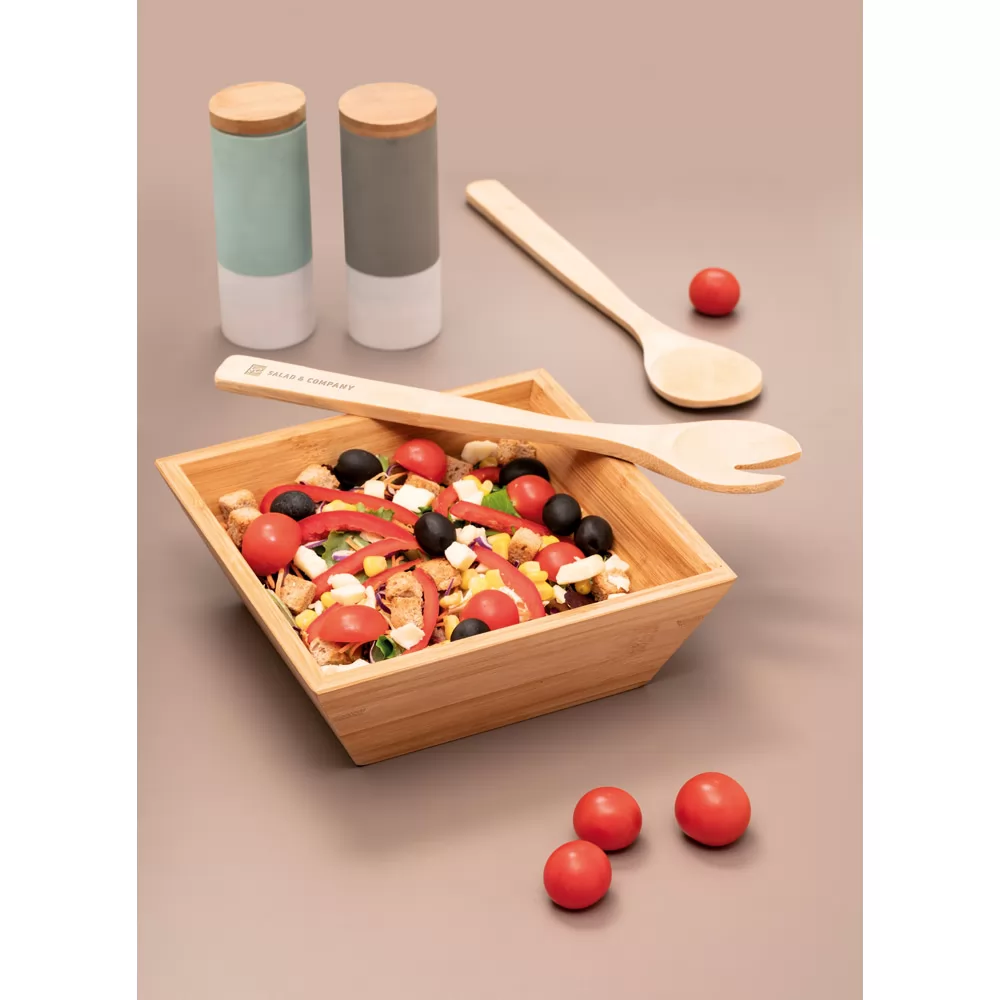Saladeira em bambu Personalizada Saladeira em bambu Personalizada