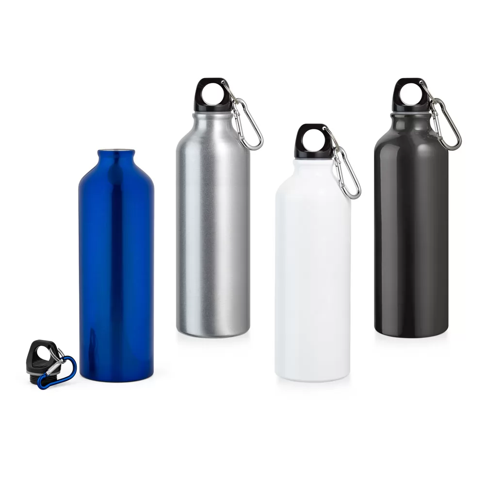 Squeeze em alumínio com mosquetão 750 mL Personalizado Squeeze em alumínio com mosquetão 750 mL Personalizado