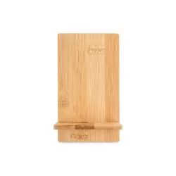 Suporte para Celular de Mesa em Bambu Personalizado Suporte para Celular de Mesa em Bambu Personalizado