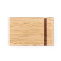 Suporte para Celular em Bambu com Duas Canaletas Personalizado Suporte para Celular em Bambu com Duas Canaletas Personalizado