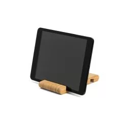 Suporte para Celular em Bambu com Duas Canaletas Personalizado Suporte para Celular em Bambu com Duas Canaletas Personalizado