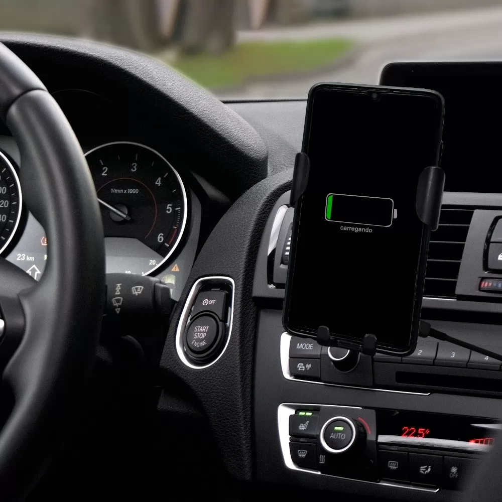 Suporte Veicular com Carregamento de Indução Personalizado Suporte Veicular com Carregamento de Indução Personalizado