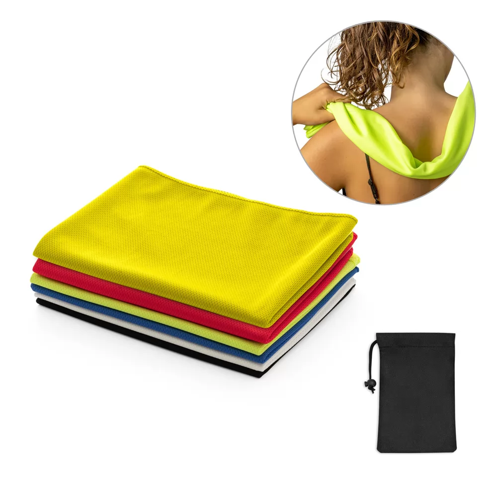 Toalha esportiva refrescante em rPET Personalizada Toalha esportiva refrescante em rPET Personalizada